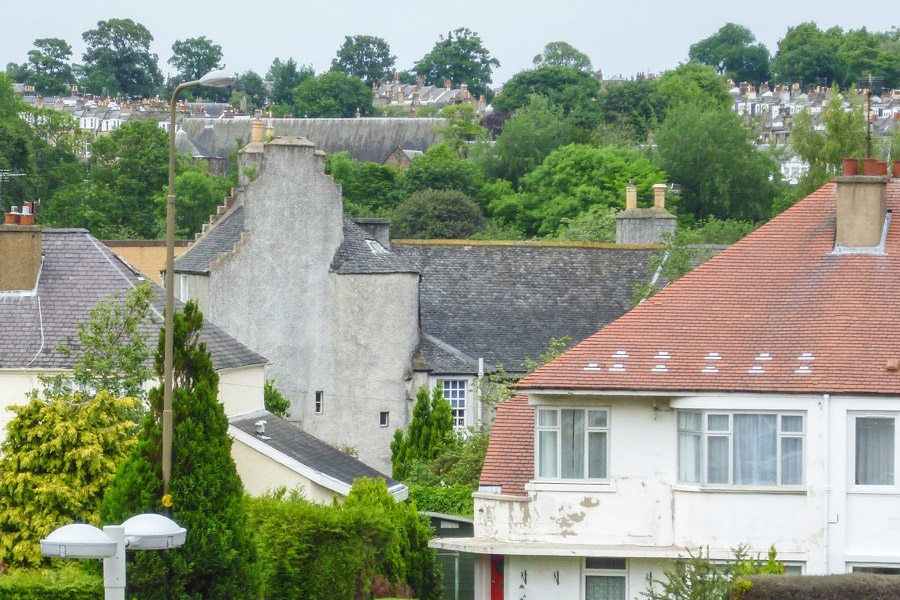 Roseburn House Castle in Edinburgh, Midlothian Stravaiging around Scotland